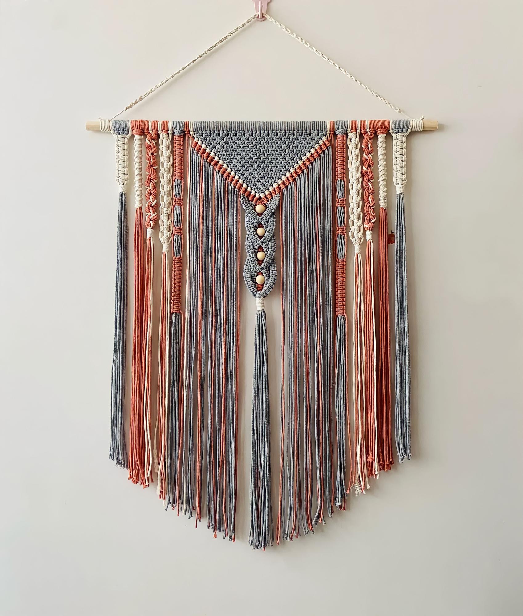studio doorway with embroidered piece
